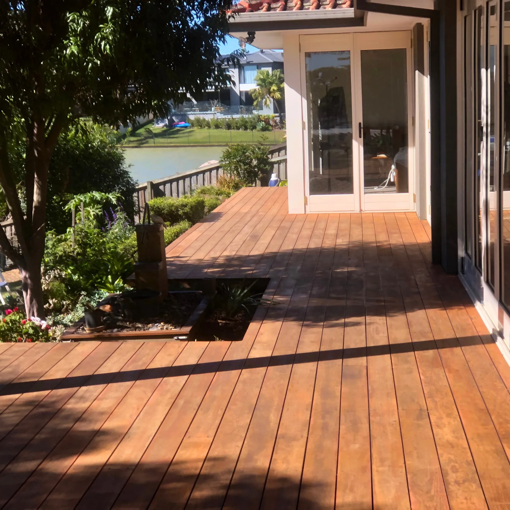 Waterfront timber deck restoration on the Gold Coast
