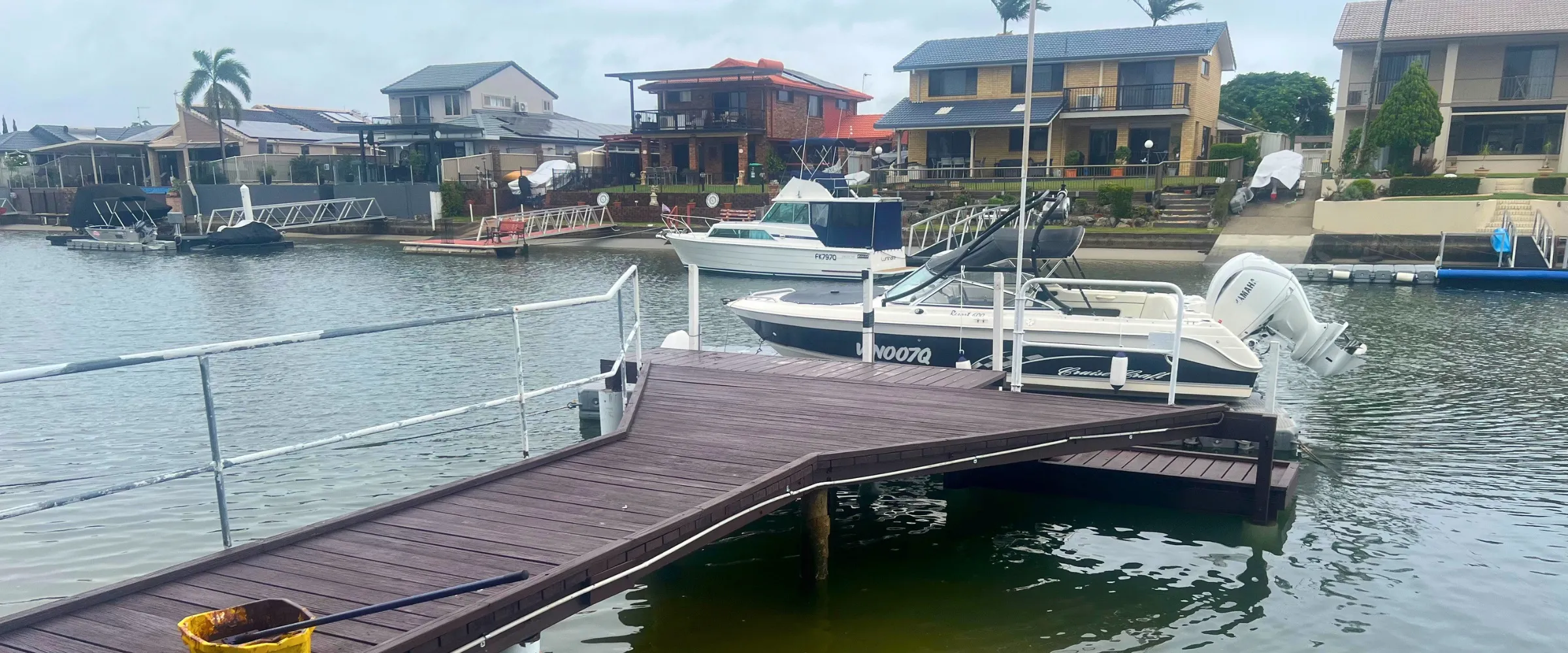 Finished Gold Coast timber jetty by YardTaskers